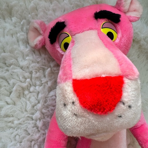 VTG 1980 Rare Huge Mighty Star Poseable Pink Panther Plush Toy - Picture 2 of 6